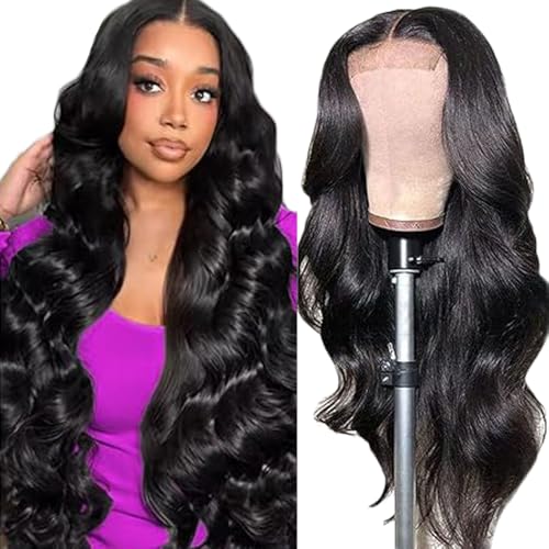 Gsoroel 4x1 Lace Front Human Hair Wig Body Wave Glueless Wig Swiss Lace 1B Natural Black Color 150% Density Brazilian Virgin Menschliches Haar Pre Plucked With Baby Hair For Women 24 Inch Gsoroel 4x1 Lace Front Human Hair Wig Body Wave Glueless Wig Swiss Lace 1B Natural Black Color 150% Density Brazilian Virgin Menschliches Haar Pre Plucked With Baby Hair For Women 24 Inch von Gsoroel