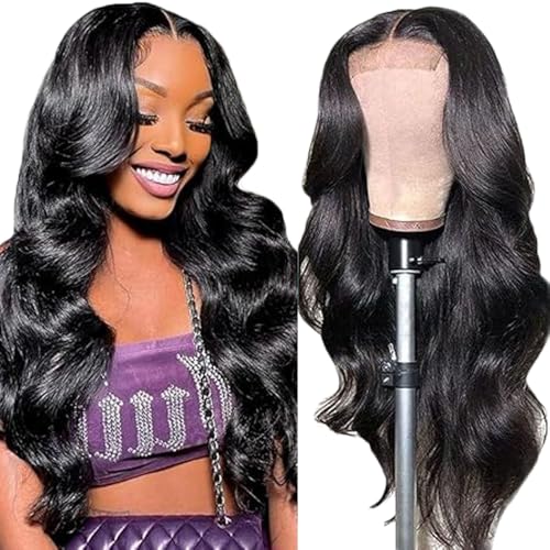Gsoroel 4x1 Lace Front Human Hair Wig Body Wave Glueless Wig Swiss Lace 1B Natural Black Color 150% Density Brazilian Virgin Menschliches Haar Pre Plucked With Baby Hair For Women 34 Inch Gsoroel 4x1 Lace Front Human Hair Wig Body Wave Glueless Wig Swiss Lace 1B Natural Black Color 150% Density Brazilian Virgin Menschliches Haar Pre Plucked With Baby Hair For Women 34 Inch von Gsoroel