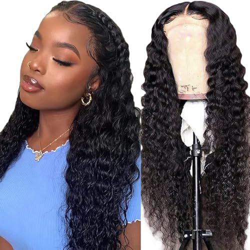 Gsoroel 4x1 Lace Front Human Hair Wig Deep Wave Glueless Wig Swiss Lace 1B Natural Black Color 150% Density Brazilian Virgin Menschliches Haar Pre Plucked With Baby Hair For Women 16 Inch Gsoroel 4x1 Lace Front Human Hair Wig Deep Wave Glueless Wig Swiss Lace 1B Natural Black Color 150% Density Brazilian Virgin Menschliches Haar Pre Plucked With Baby Hair For Women 16 Inch von Gsoroel
