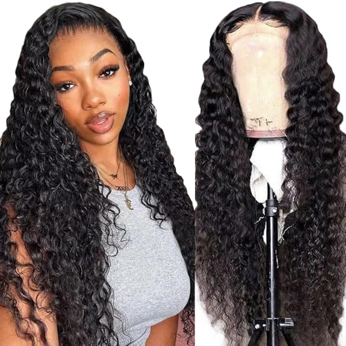 Gsoroel 4x1 Lace Front Human Hair Wig Deep Wave Glueless Wig Swiss Lace 1B Natural Black Color 150% Density Brazilian Virgin Menschliches Haar Pre Plucked With Baby Hair For Women 28 Inch Gsoroel 4x1 Lace Front Human Hair Wig Deep Wave Glueless Wig Swiss Lace 1B Natural Black Color 150% Density Brazilian Virgin Menschliches Haar Pre Plucked With Baby Hair For Women 28 Inch von Gsoroel