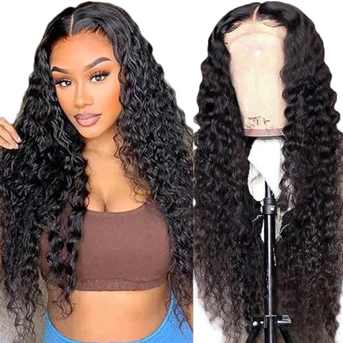 Gsoroel 4x1 Lace Front Human Hair Wig Deep Wave Glueless Wig Swiss Lace 1B Natural Black Color 150% Density Brazilian Virgin Menschliches Haar Pre Plucked With Baby Hair For Women 34 Inch Gsoroel 4x1 Lace Front Human Hair Wig Deep Wave Glueless Wig Swiss Lace 1B Natural Black Color 150% Density Brazilian Virgin Menschliches Haar Pre Plucked With Baby Hair For Women 34 Inch von Gsoroel