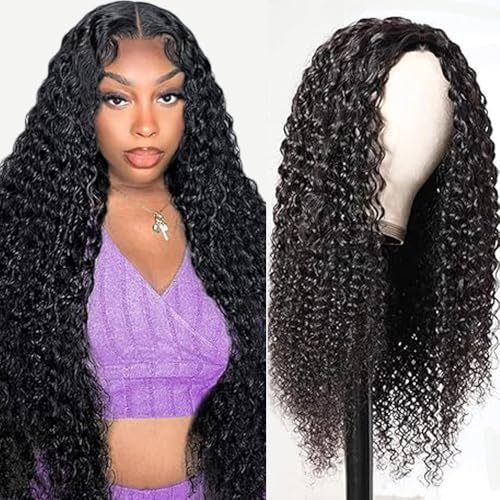 Gsoroel 4x1 Lace Front Human Hair Wig Kinky Curly Glueless Wig Swiss Lace 1B Natural Black Color 150% Density Brazilian Virgin Menschliches Haar Pre Plucked With Baby Hair For Women 18 Inch Gsoroel 4x1 Lace Front Human Hair Wig Kinky Curly Glueless Wig Swiss Lace 1B Natural Black Color 150% Density Brazilian Virgin Menschliches Haar Pre Plucked With Baby Hair For Women 18 Inch von Gsoroel