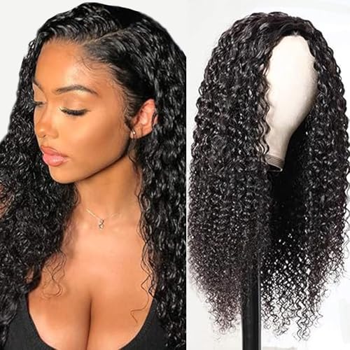 Gsoroel 4x1 Lace Front Human Hair Wig Kinky Curly Glueless Wig Swiss Lace 1B Natural Black Color 150% Density Brazilian Virgin Menschliches Haar Pre Plucked With Baby Hair For Women 20 Inch Gsoroel 4x1 Lace Front Human Hair Wig Kinky Curly Glueless Wig Swiss Lace 1B Natural Black Color 150% Density Brazilian Virgin Menschliches Haar Pre Plucked With Baby Hair For Women 20 Inch von Gsoroel