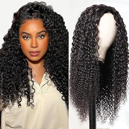 Gsoroel 4x1 Lace Front Human Hair Wig Kinky Curly Glueless Wig Swiss Lace 1B Natural Black Color 150% Density Brazilian Virgin Menschliches Haar Pre Plucked With Baby Hair For Women 26 Inch Gsoroel 4x1 Lace Front Human Hair Wig Kinky Curly Glueless Wig Swiss Lace 1B Natural Black Color 150% Density Brazilian Virgin Menschliches Haar Pre Plucked With Baby Hair For Women 26 Inch von Gsoroel