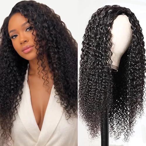 Gsoroel 4x1 Lace Front Human Hair Wig Kinky Curly Glueless Wig Swiss Lace 1B Natural Black Color 150% Density Brazilian Virgin Menschliches Haar Pre Plucked With Baby Hair For Women 30 Inch Gsoroel 4x1 Lace Front Human Hair Wig Kinky Curly Glueless Wig Swiss Lace 1B Natural Black Color 150% Density Brazilian Virgin Menschliches Haar Pre Plucked With Baby Hair For Women 30 Inch von Gsoroel