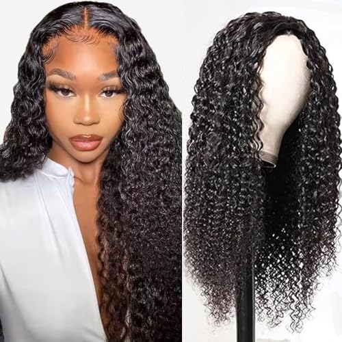 Gsoroel 4x1 Lace Front Human Hair Wig Kinky Curly Glueless Wig Swiss Lace 1B Natural Black Color 150% Density Brazilian Virgin Menschliches Haar Pre Plucked With Baby Hair For Women 34 Inch Gsoroel 4x1 Lace Front Human Hair Wig Kinky Curly Glueless Wig Swiss Lace 1B Natural Black Color 150% Density Brazilian Virgin Menschliches Haar Pre Plucked With Baby Hair For Women 34 Inch von Gsoroel