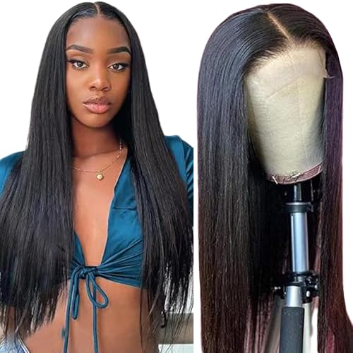 Gsoroel 4x1 Lace Front Human Hair Wig Straight Glueless Wig Swiss Lace 1B Natural Black Color 150% Density Brazilian Virgin Menschliches Haar Pre Plucked With Baby Hair For Women 24 Inch Gsoroel 4x1 Lace Front Human Hair Wig Straight Glueless Wig Swiss Lace 1B Natural Black Color 150% Density Brazilian Virgin Menschliches Haar Pre Plucked With Baby Hair For Women 24 Inch von Gsoroel