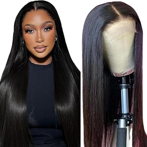 Gsoroel 4x1 Lace Front Human Hair Wig Straight Glueless Wig Swiss Lace 1B Natural Black Color 150% Density Brazilian Virgin Menschliches Haar Pre Plucked With Baby Hair For Women 26 Inch Gsoroel 4x1 Lace Front Human Hair Wig Straight Glueless Wig Swiss Lace 1B Natural Black Color 150% Density Brazilian Virgin Menschliches Haar Pre Plucked With Baby Hair For Women 26 Inch von Gsoroel