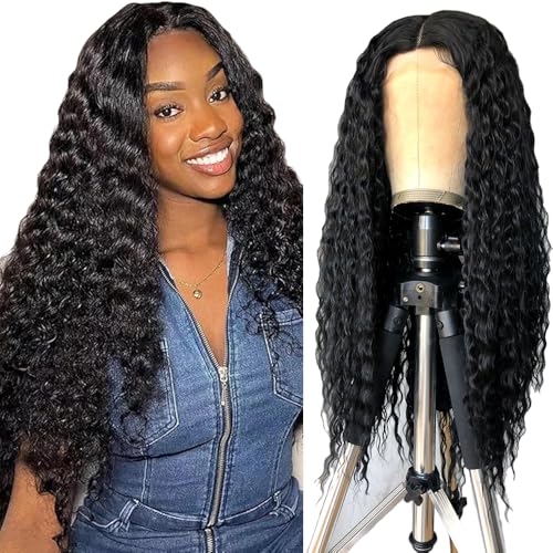 Gsoroel 4x1 Lace Front Human Hair Wig Water Wave Glueless Wig Swiss Lace 1B Natural Black Color 150% Density Brazilian Virgin Menschliches Haar Pre Plucked With Baby Hair For Women 26 Inch Gsoroel 4x1 Lace Front Human Hair Wig Water Wave Glueless Wig Swiss Lace 1B Natural Black Color 150% Density Brazilian Virgin Menschliches Haar Pre Plucked With Baby Hair For Women 26 Inch von Gsoroel