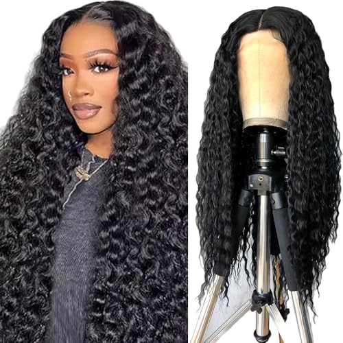Gsoroel 4x1 Lace Front Human Hair Wig Water Wave Glueless Wig Swiss Lace 1B Natural Black Color 150% Density Brazilian Virgin Menschliches Haar Pre Plucked With Baby Hair For Women 34 Inch Gsoroel 4x1 Lace Front Human Hair Wig Water Wave Glueless Wig Swiss Lace 1B Natural Black Color 150% Density Brazilian Virgin Menschliches Haar Pre Plucked With Baby Hair For Women 34 Inch von Gsoroel