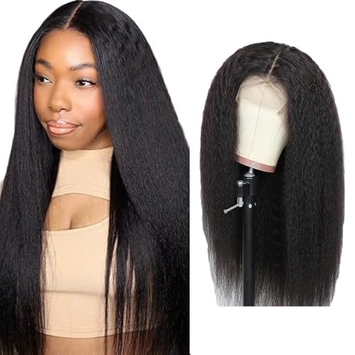 Gsoroel 4x1 Lace Front Human Hair Wig Yaki Straight Glueless Wig Swiss Lace 1B Natural Black Color 150% Density Brazilian Virgin Menschliches Haar Pre Plucked With Baby Hair For Women 18 Inch Gsoroel 4x1 Lace Front Human Hair Wig Yaki Straight Glueless Wig Swiss Lace 1B Natural Black Color 150% Density Brazilian Virgin Menschliches Haar Pre Plucked With Baby Hair For Women 18 Inch von Gsoroel