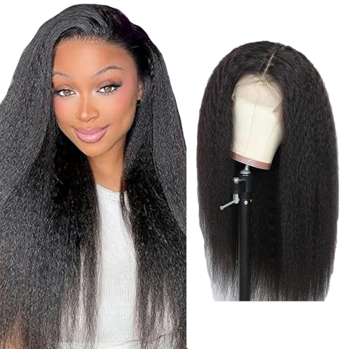 Gsoroel 4x1 Lace Front Human Hair Wig Yaki Straight Glueless Wig Swiss Lace 1B Natural Black Color 150% Density Brazilian Virgin Menschliches Haar Pre Plucked With Baby Hair For Women 22 Inch Gsoroel 4x1 Lace Front Human Hair Wig Yaki Straight Glueless Wig Swiss Lace 1B Natural Black Color 150% Density Brazilian Virgin Menschliches Haar Pre Plucked With Baby Hair For Women 22 Inch von Gsoroel