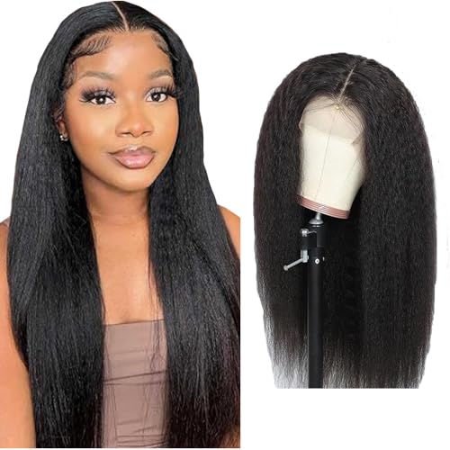Gsoroel 4x1 Lace Front Human Hair Wig Yaki Straight Glueless Wig Swiss Lace 1B Natural Black Color 150% Density Brazilian Virgin Menschliches Haar Pre Plucked With Baby Hair For Women 30 Inch Gsoroel 4x1 Lace Front Human Hair Wig Yaki Straight Glueless Wig Swiss Lace 1B Natural Black Color 150% Density Brazilian Virgin Menschliches Haar Pre Plucked With Baby Hair For Women 30 Inch von Gsoroel