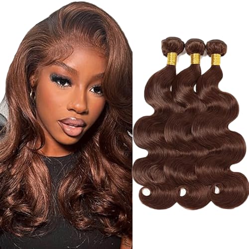 Gsoroel Body Wave Bundles Human Hair Extension 100% Unprocessed Menschliches Haar #4 Chocolate Brown Echthaar Perücke Brazilian Virgin Hair No Tangle For Women 3 Bundles Total 300g 12 14 16 Zoll Gsoroel Body Wave Bundles Human Hair Extension 100% Unprocessed Menschliches Haar #4 Chocolate Brown Echthaar Perücke Brazilian Virgin Hair No Tangle For Women 3 Bundles Total 300g 12 14 16 Zoll von Gsoroel