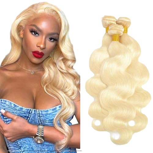 Gsoroel Body Wave Bundles Human Hair Extension Unprocessed Menschliches Haar #613 Light Blonde Brazilian Virgin Hair Minimal Shedding For Women 3 Bundles Total 300g 20 22 24 Zoll Gsoroel Body Wave Bundles Human Hair Extension Unprocessed Menschliches Haar #613 Light Blonde Brazilian Virgin Hair Minimal Shedding For Women 3 Bundles Total 300g 20 22 24 Zoll von Gsoroel