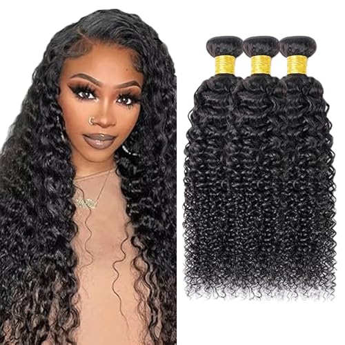 Gsoroel Kinky Curly Bundles Human Hair Extension 100% Unprocessed Menschliches Haar 1B Natural Black Echthaar Perücke Brazilian Virgin Hair No Tangle For Women 3 Bundles Total 300g 14 16 18 Inch Gsoroel Kinky Curly Bundles Human Hair Extension 100% Unprocessed Menschliches Haar 1B Natural Black Echthaar Perücke Brazilian Virgin Hair No Tangle For Women 3 Bundles Total 300g 14 16 18 Inch von Gsoroel