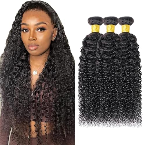Gsoroel Kinky Curly Bundles Human Hair Extension Unprocessed Menschliches Haar 1B Natural Black Brazilian Virgin Hair Minimal Shedding For Women 3 Bundles Total 300g 18 20 22 Inch Gsoroel Kinky Curly Bundles Human Hair Extension Unprocessed Menschliches Haar 1B Natural Black Brazilian Virgin Hair Minimal Shedding For Women 3 Bundles Total 300g 18 20 22 Inch von Gsoroel