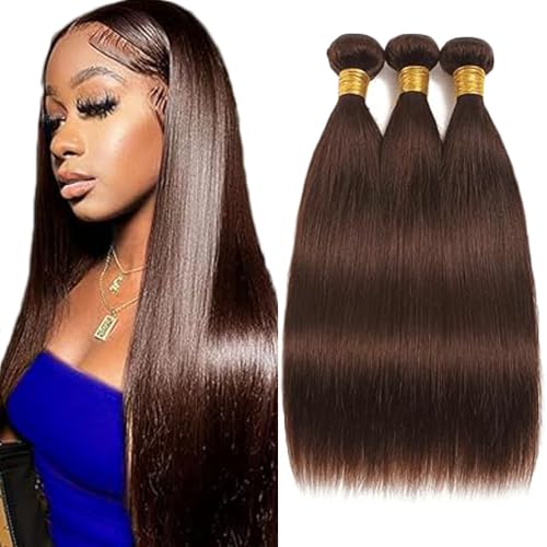 Gsoroel Straight Bundles Human Hair Extension 100% Unprocessed Menschliches Haar #4 Chocolate Brown Echthaar Perücke Brazilian Virgin Hair No Tangle For Women 3 Bundles Total 300g 16 18 20 Zoll Gsoroel Straight Bundles Human Hair Extension 100% Unprocessed Menschliches Haar #4 Chocolate Brown Echthaar Perücke Brazilian Virgin Hair No Tangle For Women 3 Bundles Total 300g 16 18 20 Zoll von Gsoroel