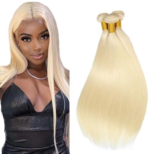 Gsoroel Straight Bundles Human Hair Extension Unprocessed Menschliches Haar #613 Light Blonde Brazilian Virgin Hair Minimal Shedding For Women 3 Bundles Total 300g 12 14 16 Zoll Gsoroel Straight Bundles Human Hair Extension Unprocessed Menschliches Haar #613 Light Blonde Brazilian Virgin Hair Minimal Shedding For Women 3 Bundles Total 300g 12 14 16 Zoll von Gsoroel