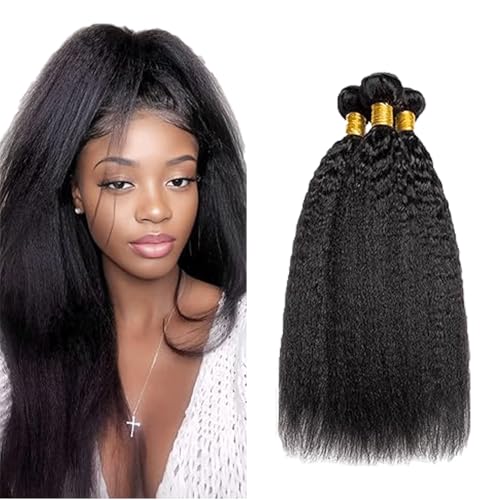 Gsoroel Yaki Straight Bundles Human Hair Extension Unprocessed Menschliches Haar 1B Natural Black Brazilian Virgin Hair Minimal Shedding For Women 3 Bundles Total 300g 12 14 16 Zoll Gsoroel Yaki Straight Bundles Human Hair Extension Unprocessed Menschliches Haar 1B Natural Black Brazilian Virgin Hair Minimal Shedding For Women 3 Bundles Total 300g 12 14 16 Zoll von Gsoroel