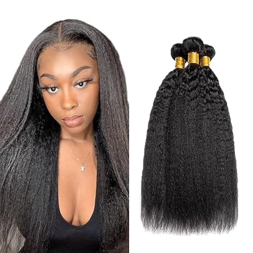 Gsoroel Yaki Straight Bundles Human Hair Extension Unprocessed Menschliches Haar 1B Natural Black Brazilian Virgin Hair Minimal Shedding For Women 3 Bundles Total 300g 14 16 18 Inch Gsoroel Yaki Straight Bundles Human Hair Extension Unprocessed Menschliches Haar 1B Natural Black Brazilian Virgin Hair Minimal Shedding For Women 3 Bundles Total 300g 14 16 18 Inch von Gsoroel
