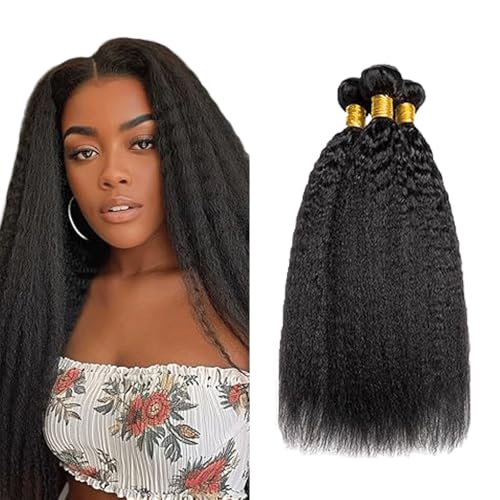 Gsoroel Yaki Straight Bundles Human Hair Extension Unprocessed Menschliches Haar 1B Natural Black Brazilian Virgin Hair Minimal Shedding For Women 3 Bundles Total 300g 18 20 22 Inch Gsoroel Yaki Straight Bundles Human Hair Extension Unprocessed Menschliches Haar 1B Natural Black Brazilian Virgin Hair Minimal Shedding For Women 3 Bundles Total 300g 18 20 22 Inch von Gsoroel