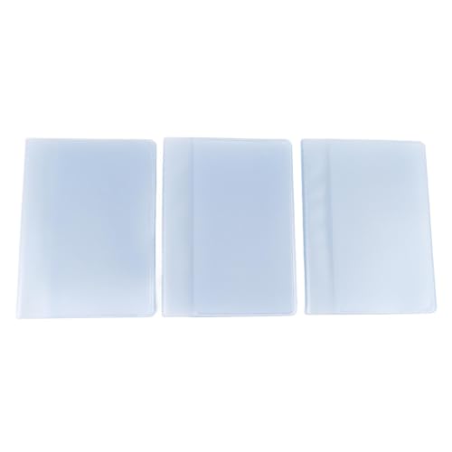 Gsycle 3pcs Transparent Wallet -Einsatz, tragbare gefrostete PVC -Kreditkartenhalter -Brieftaschenbildfotohalter mit 10 20 30 Seiten für Familienreisengeschäft von Gsycle