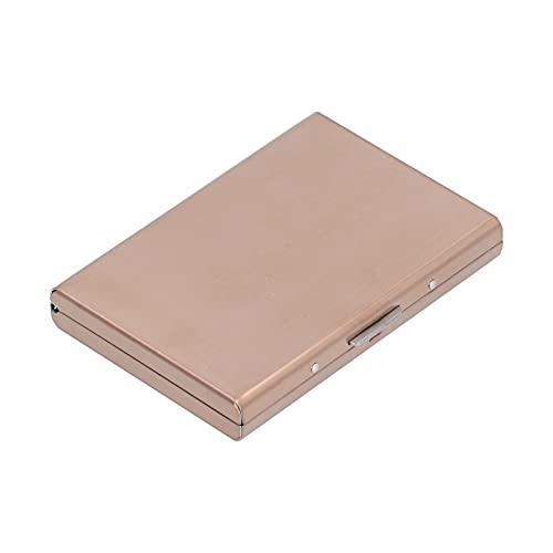 Gsycle Minimalistischer Edelstahl-Kreditkartenhalter, 6 Karten Metall Modernes Portemonnaie Modern Business Cards Holder Protector für Männer Frauen (Roségold) von Gsycle