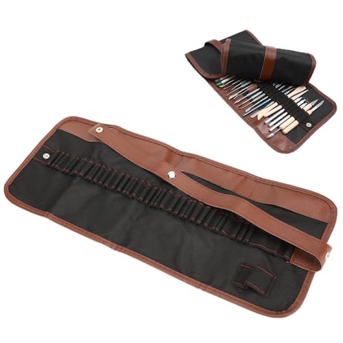 Tragbarer Skizzenstift-Aufbewahrungskoffer, Oxford-Stoff, großes Fassungsvermögen, Marker-Aufbewahrungstasche, Malwerkzeug-Organizer-Halter für das Schulbüro von Gsycle