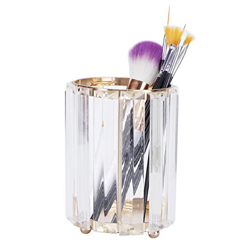 Makeup Brush Holder, Crystal Organizer Pen Pencil Cup Stationery Container Storage Box Vanity Organizer Countertop for Cosmetics von Gsycle
