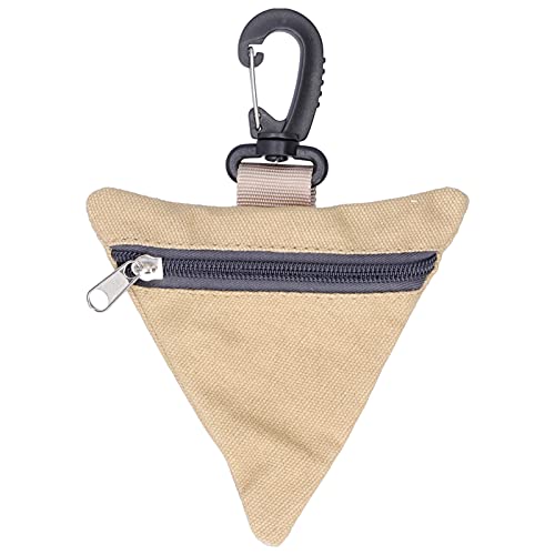 Tragbarer Veränderungspräparatschlüsselkette, Oxford -Stoff dreieckiger Schlüsselbeutelbeutelwechselbeutelbeutel Geldbeutel mit Schnalle für Frauen oder Mann (Khaki) von Gsycle