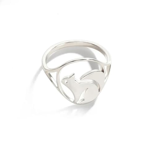 Edelstahl Tierring Frauen Vogel Katze Hund Pfote Schmetterling Phönix Schwalbe Runde Finger Ringe Mode Schmuck Geschenk von Gu Feng