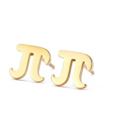 Griechische Buchstaben Ohrstecker Pi Phi Psi Frauen Mädchen Edelstahl Gold Farbe Schwarz Mini Ohrstecker Ohrstecker Schmuck Geschenk von Gu Feng