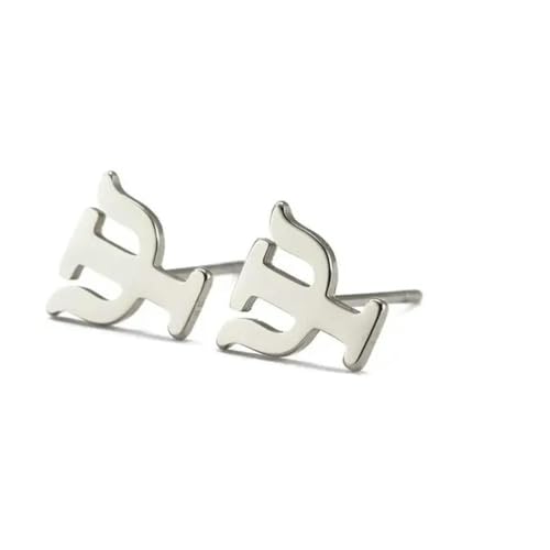 Griechische Buchstaben Ohrstecker Pi Phi Psi Frauen Mädchen Edelstahl Gold Farbe Schwarz Mini Ohrstecker Ohrstecker Schmuck Geschenk von Gu Feng