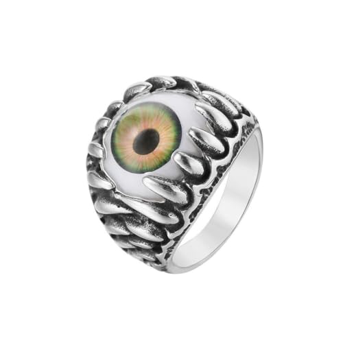 Gu Feng Accessoires Persönlichkeit Vintage Punk Augäpfel Herren Titan ring von Gu Feng