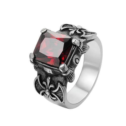 Gu Feng Fashion Personality Vintage Ruby Viking Axe Ring Schmuck für Männer und Frauen von Gu Feng