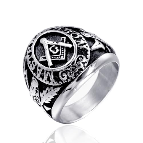 Gu Feng Fingerschmuck Persönlichkeit Freimaurer Herren Titan ring von Gu Feng