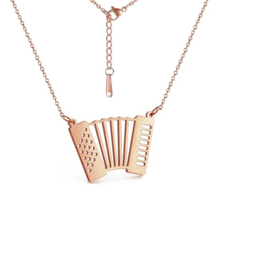 Gu Feng Luxus Nische Design Musik Symbol Horn Akkordeon Anhänger Schlüsselbein Kette Choker von Gu Feng