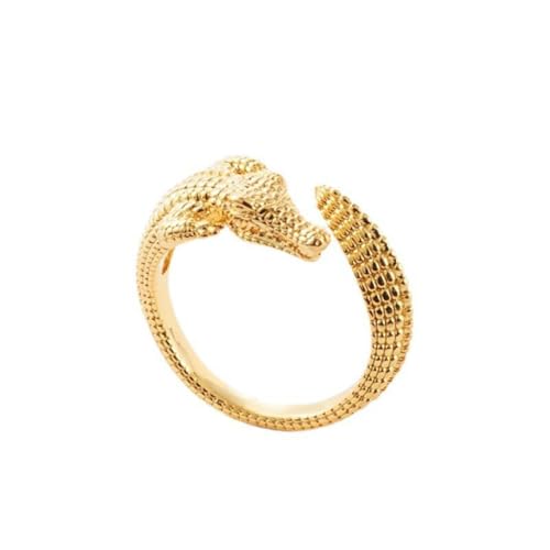 Gu Feng Mode Persönlichkeit Krokodil Ring Tier Öffnung Ring Ornament von Gu Feng