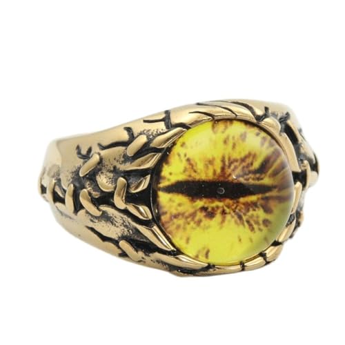 Gu Feng Persönlichkeit Vintage Devil's Eye Augapfel Herren Titan ring von Gu Feng