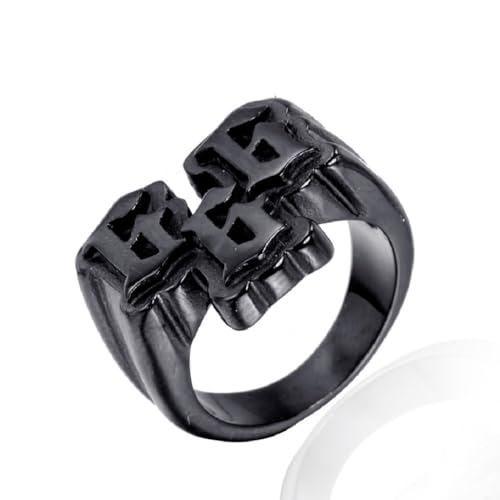 Gu Feng Persönlichkeit Vintage Herren Titan ring Rock Punk Ring von Gu Feng