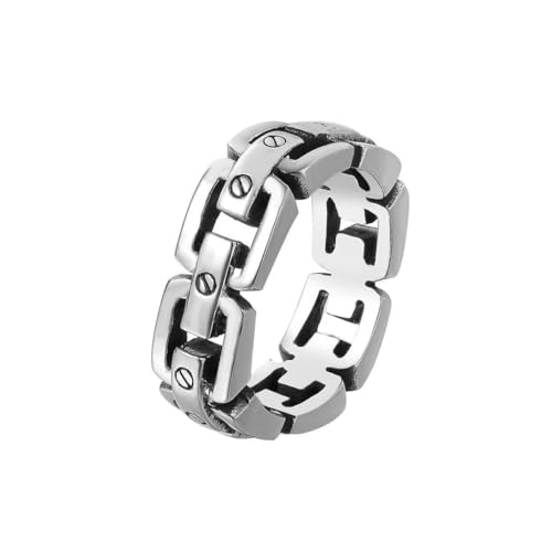 Gu Feng Persönlichkeit Vintage Punk Kette Herren Titan ring von Gu Feng