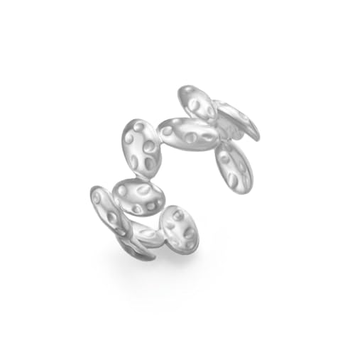 Schmuck 18K Falsch platzierter Reiskorn Offen Weiblich Verstellbarer Offener Ring von Gu Feng