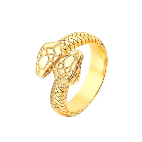 Gu Feng Schmuck Accessoire Persönlichkeit Vintage Schlangenring Titanstahl ring Ring von Gu Feng