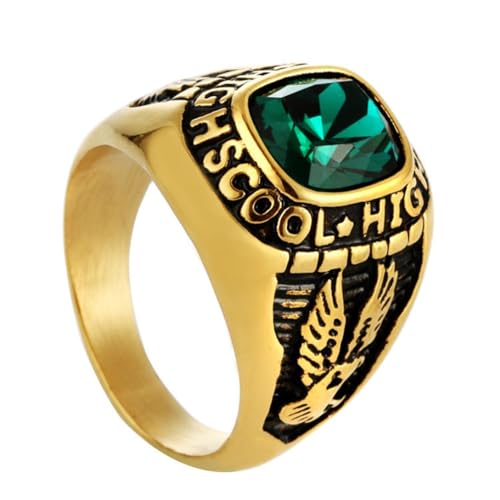 Gu Feng Schmuck Gold Double Eagle American GI Military RingEdelstein Ring von Gu Feng