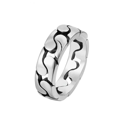 Gu Feng Schmuck Persönlichkeit Mode minimalistische Kette Herren Titan ring von Gu Feng