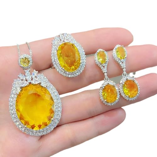 Gu Feng Sonnenblume Perlen Halskette Schmuck Set Mode von Gu Feng