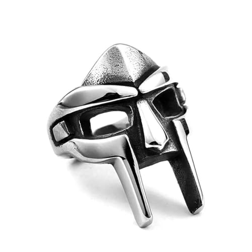 Gu Feng Vintage Classic Goth Hip Hop Mf Doom Maske Ringe für Männer Jungen Punk ägyptischer Pharao Ring von Gu Feng