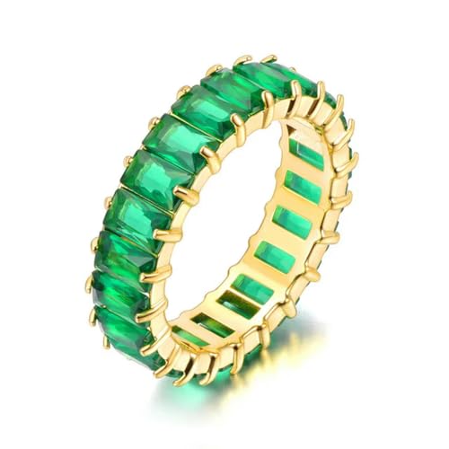Gu Feng Zirkonia-Charm-Ringe aus Edelstahl für Frauen Exquisiter Luxusschmuck von Gu Feng