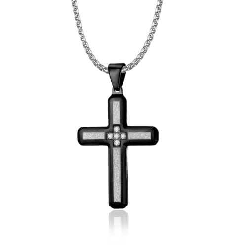 Gu Feng men cross pendant necklace fashion stylish stainless steel von Gu Feng